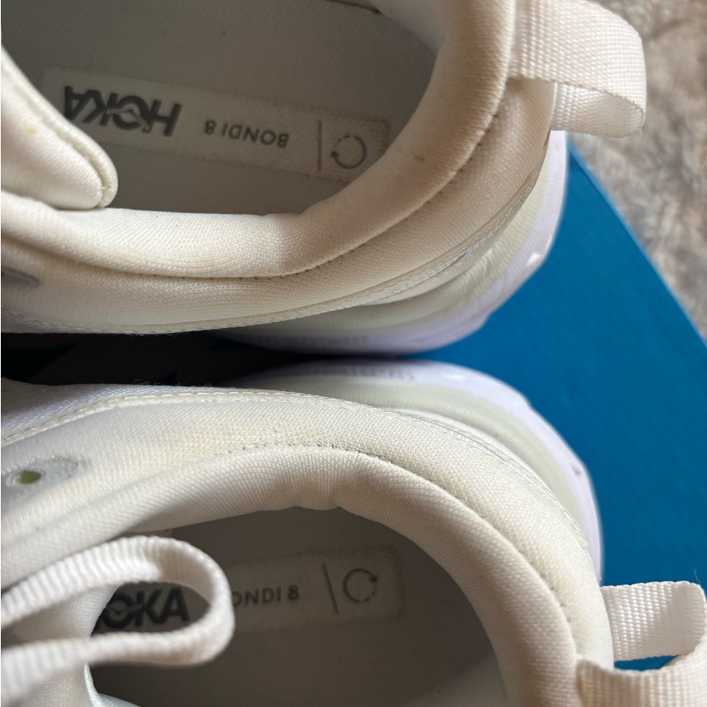 Hoka White Athletic Sneakers - Picture 6 of 8